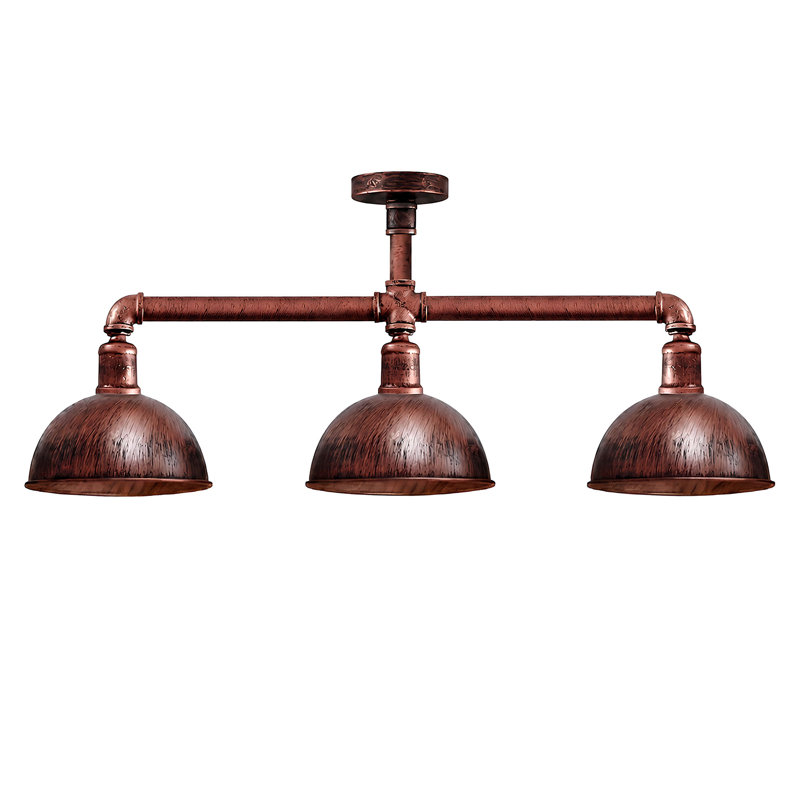 Cassander 3 - Light Pendant, Rustic Red