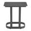 Table d'appoint extérieure 22 po en aluminium noir