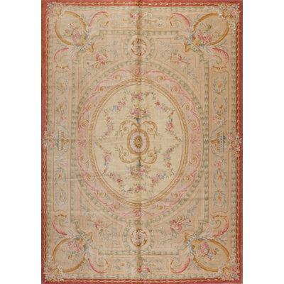 Savonnerie One-of-a-Kind 10' X 14' Hand Knotted Area Rug