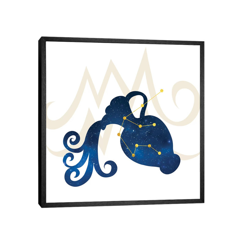 Stars Of Aquarius by 5by5collective - Gallery-Wrapped Canvas Giclée on Canvas, 45.72 cm H x 45.72 cm W, Black Framed