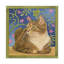 «Cat Over Pink Flowers» par Furtado, reproduction d'art sur toile tendue-30398183
