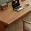 Bureau rectangulaire en bois massif noyer clair-109694230