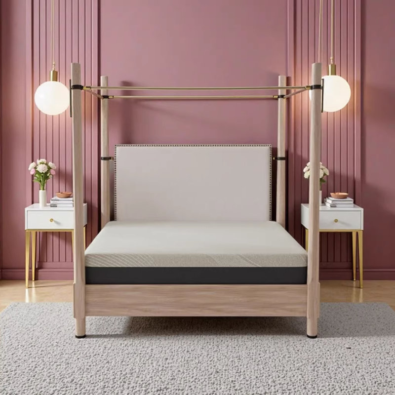 Matelas en mousse viscoélastique gélifiée 10 po avec housse antimicrobienne Omne Sleep, 10", Lit simple