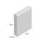 Medina Single Door Aluminum Medicine Cabinet-27323656