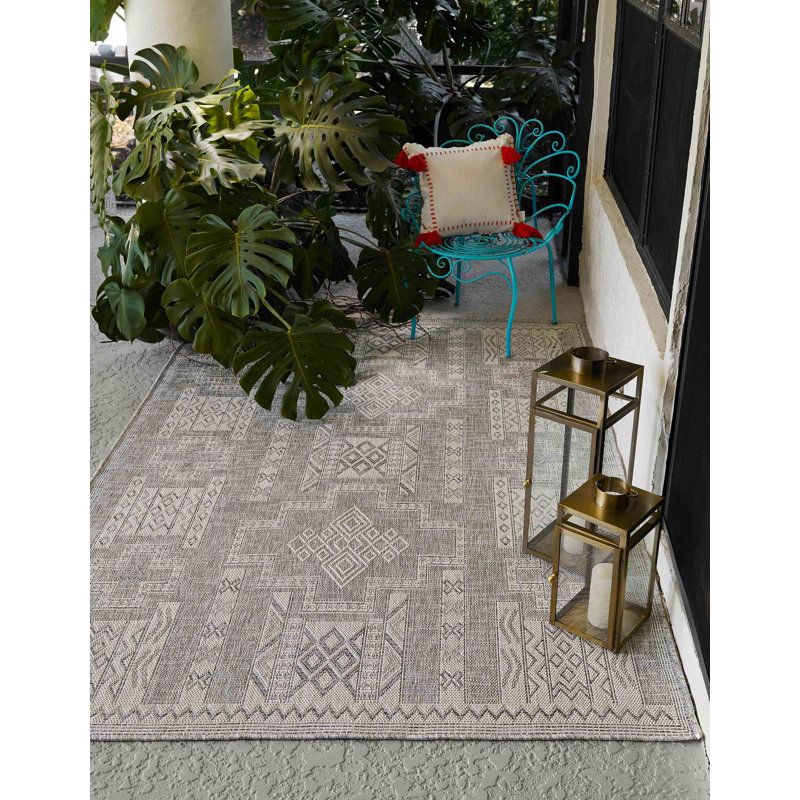 Tapis gris Marzec, Rectangle 5 pi 3 po x 7 pi