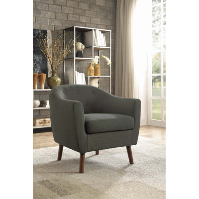 Chaise d'appoint rembourrée en tissu