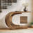Tribesigns C-Shaped Console Table