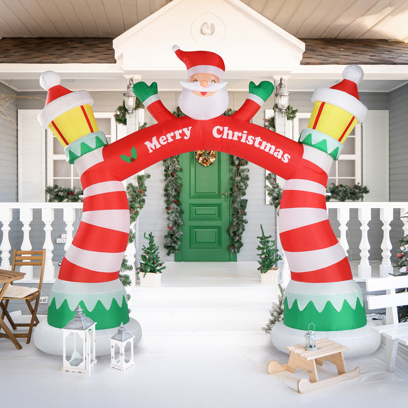 Décoration de Noël gonflable avec arche lumineuse 8,9 pi