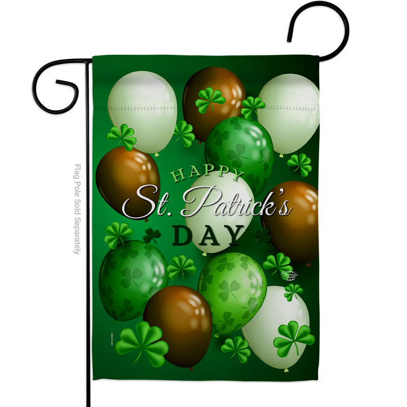 Drapeau de jardin ballons en polyester 19 x 13 po Ballons