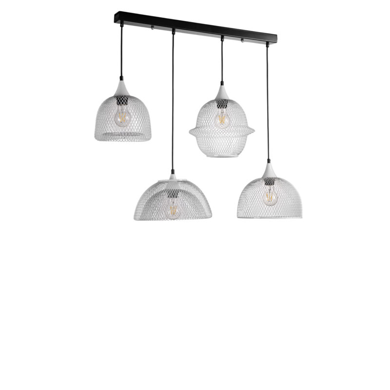 Chandelier, White/Black