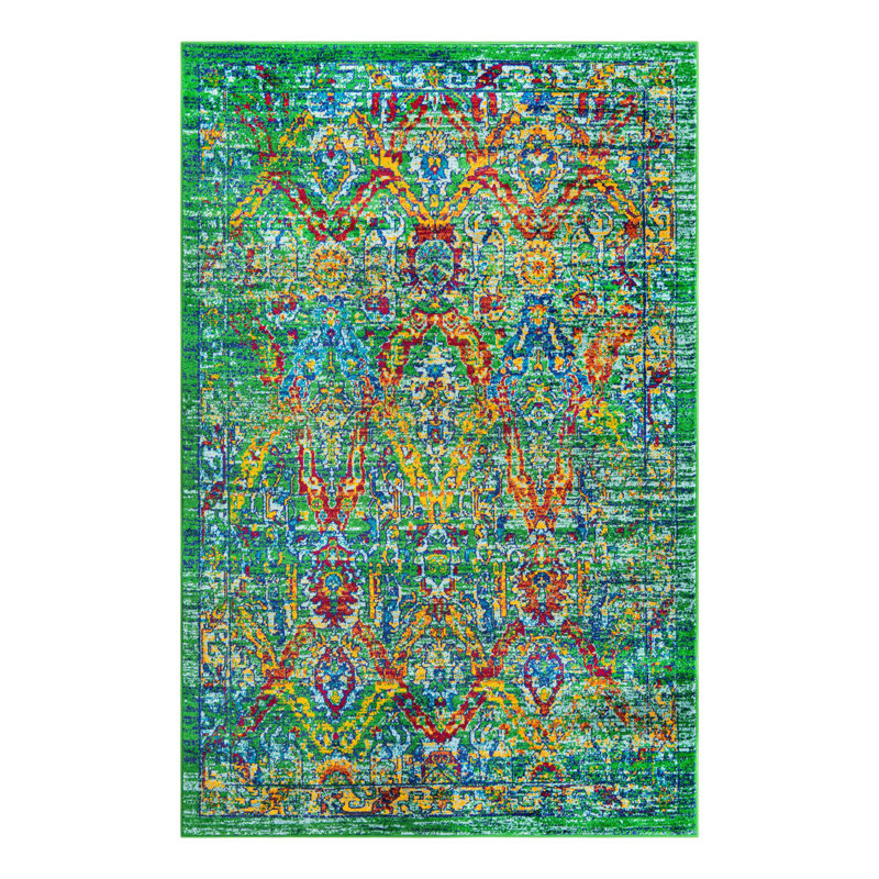 Erkam Oriental Indoor Rug, Rectangle 5'3" x 8'