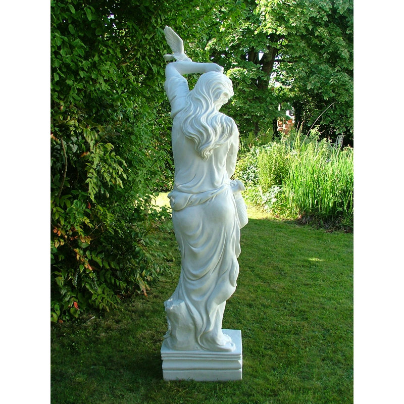 Weather Resistant UV Resistant Plastic Garden Statue, 84cm H x 20.5cm W x 17cm D