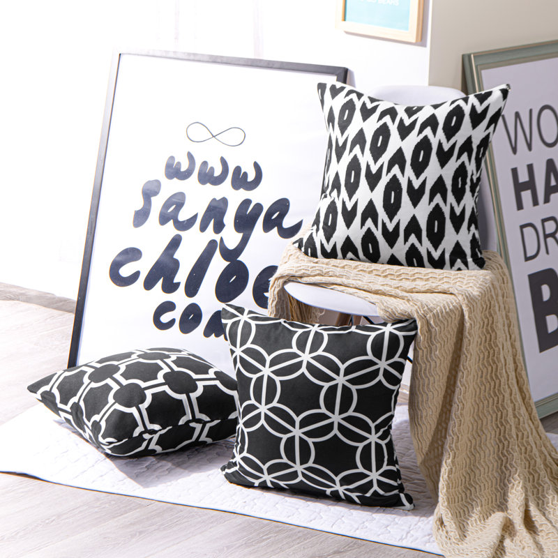 Housse de coussin moderne carré