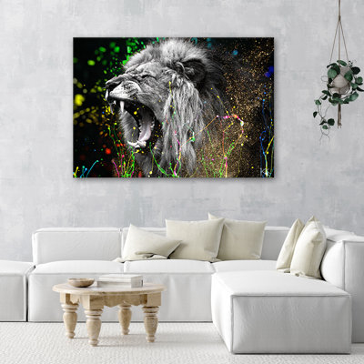Lion Animal Nature - Wrapped Canvas Print