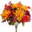 2 Bundles Artificial Fall Flowers Mixed Bush Artificial Chrysanthemum