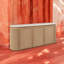 Marielle 5-Door Stone and Rope Server, Toffee