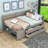 Wood Daybed with Drawers and Shelves-1807396032-1807396035