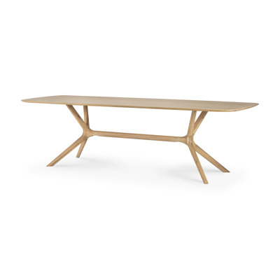 X Solid Oak Dining Table
