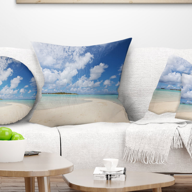 Coussin Seascape, 16 po x 16 po, Carré