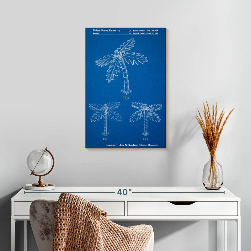 Blueprint Lego Tree Laelle Poster, 24" H x 16" W