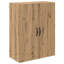  Highboard With Drawer 2 Pcs Old Wood Engineered Wood And Glass-2072769541