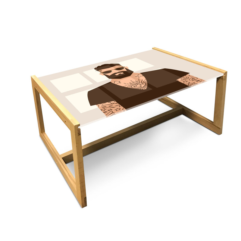 Jaimaine Sled Coffee Table, 90cm H x 62cm W x 40cm D