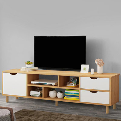 Lytton TV Stand, Media Entertainment Center with 3 Drawers and Open Shelves, Television Stand, TV Table, Media Console for Living Room & Bedroom