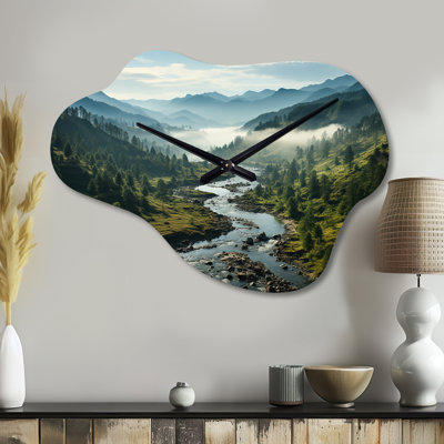 Horloge murale asymétrique USA