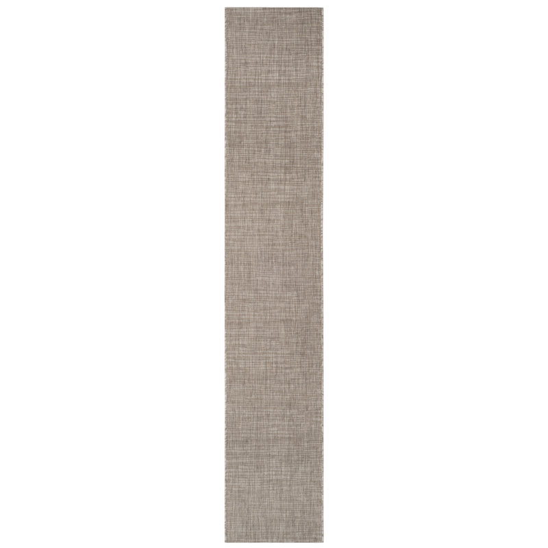 Arneshia Beige/Brown Indoor/Outdoor Area Rug, Runner 2'3" x 12'