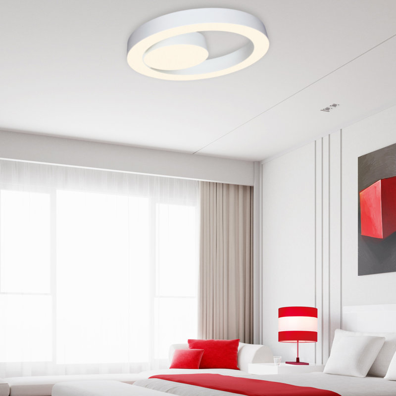 Plafonnier encastré à 1 lumière DEL airen, H 3,94 po x l 31,5 po x P 31,5 po