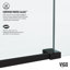 Porte de baignoire coulissante sans cadre avec verre feuilleté 3/8 po l 56-60 po x H 66 po Elan-98714582