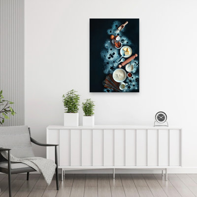 Cosmic Baking Ingredients Whimsical Abstract Contemporary Landscape Nature Wall Art Print