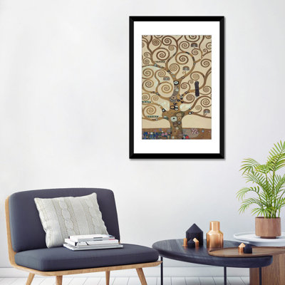 « the tree of life, tree details » par gustav klimt,, reproduction d’impression sur toile tendue