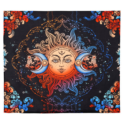 Tapisserie soleil et lune tapisserie psychédélique mystique