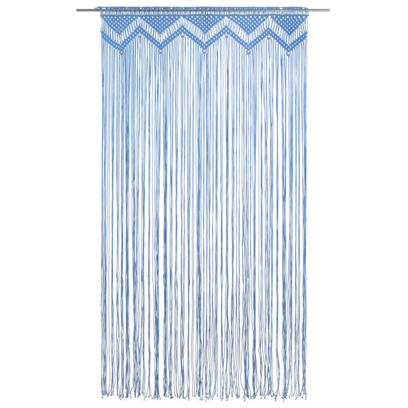 Larrison Sheer Curtain Single Panel, Blue