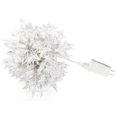 ProductWorks Indoor/Outdoor 300 LED-Star String Light Curtain with 8-Function Controller, 6.5ft x 10ft
