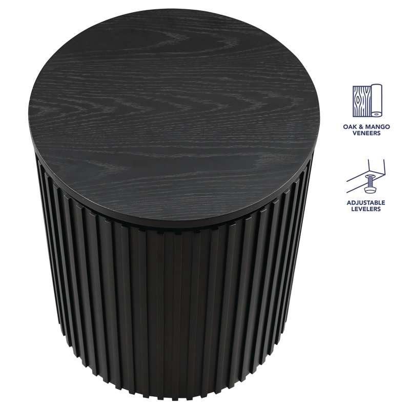 Fiammetta Colvin End Table, Black