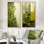 Plantes vertes respectueuses de l'environnement Symphony I - ensemble de 2 reproductions d'art botaniques abstraites