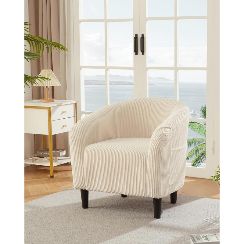Fauteuil d'appoint Accent Chair, Crème