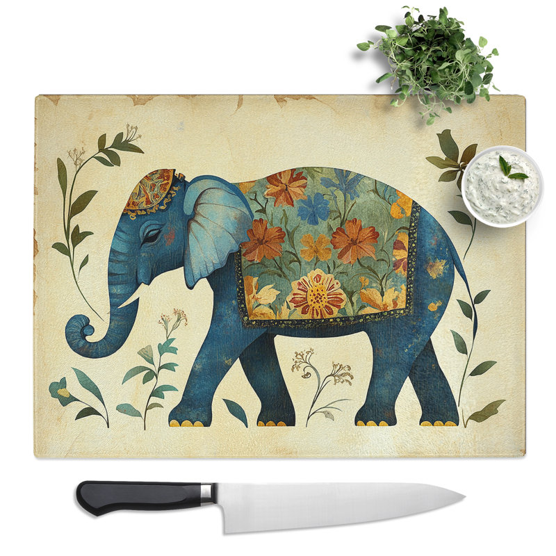 Elephant Vol.5  Glass Chopping Board