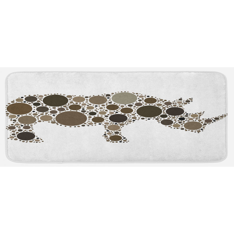 Eclectic Synthetic Kitchen Mat