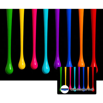 Murale auto-adhésive moderne pour la chambre à coucher Peel and Stick L 100 po x l 144 po - avec vernis à ongles colorés