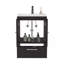 Meuble-lavabo avec deux portes et deux tiroirs Madison, noir-1734761050