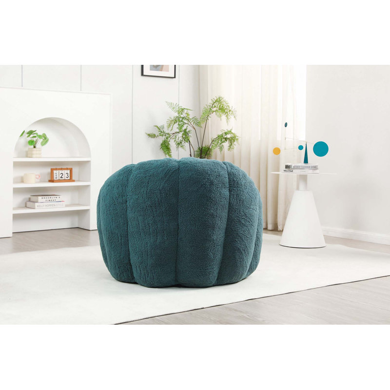 Fauteuil à billes Comfy, Vert (avec repose-pieds)