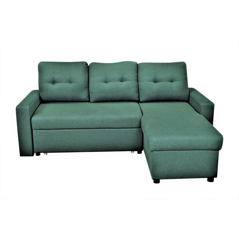 Canapé-lit modulaire convertible en forme de L, mobilier d'appoint élégant, canapé-lit escamotable pour petits espaces et salons