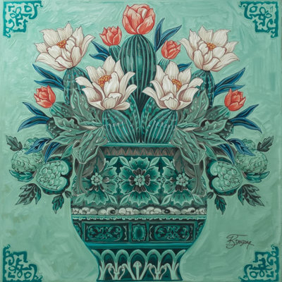 Verdant Talavera Bloom