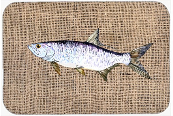 Caroline's Treasures Tarpon Fish Glass Cutting Board