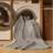 Machine Washable Abstract Gray Area Rug-1251901354