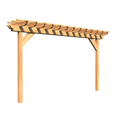Pergola en bois massif