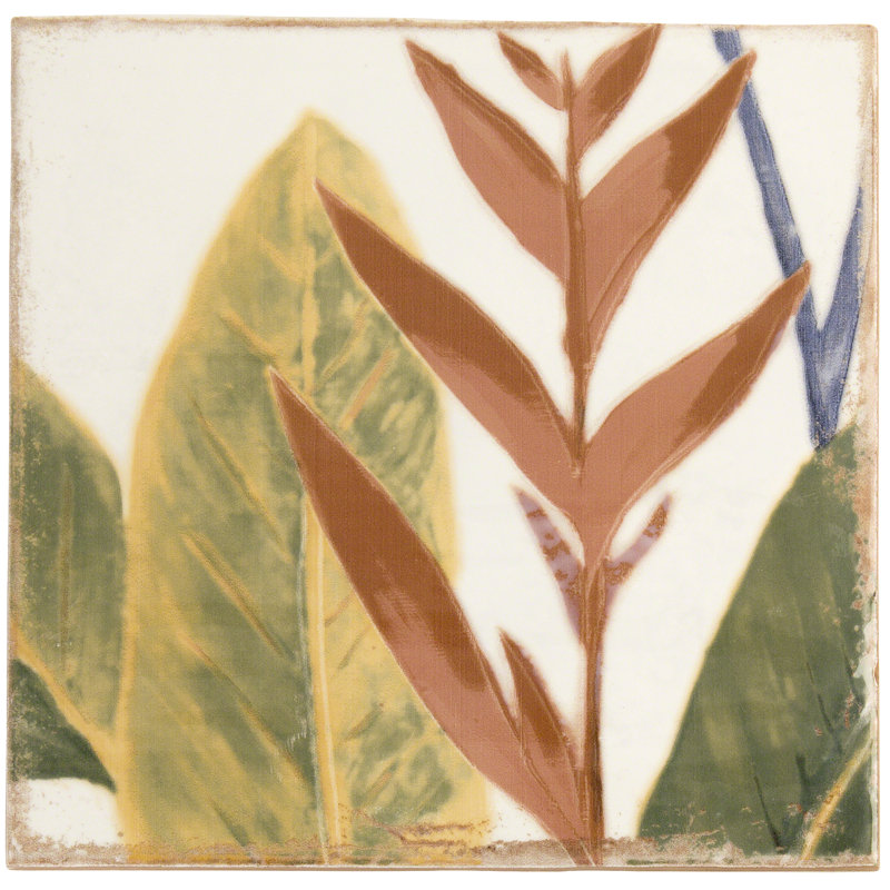 Angela Harris Dunmore 8x8 Polished Hand Painted Look Ceramic Tile